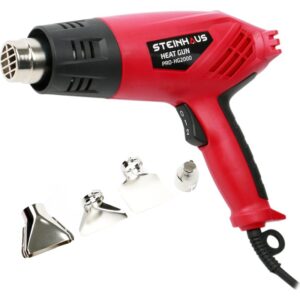Pistol cu aer cald Steinhaus Start, PRO-HG2000, 2 trepte caldura 350/550°C, 4 accesorii