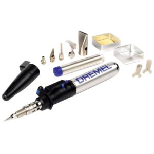 Pistol de lipit Dremel VersaTip 2000-6 Hobby pe gaz, 6 accesorii
