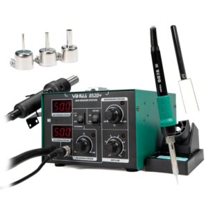 Statie De Sudura Hotair Yihua 852D+, 600 W, 100-500°C, 2 In 1, Esd Safe, Set Cu Accesorii, Profesionala, Multicolor