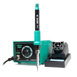 Statie De Sudura, Yihua, 936A, 50-100W, Esd-Safe, Reglare Temperatura 200-480°C, Design Ergonomic, Set Cu Suport Pentru Soldering Iron